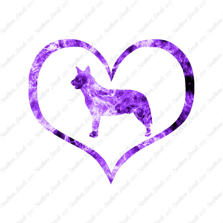 Australian Cattledog Dog Heart Love