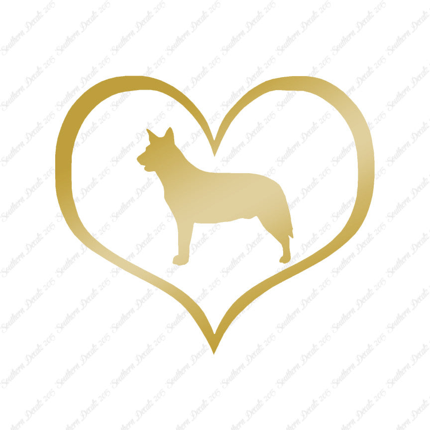 Australian Cattledog Dog Heart Love