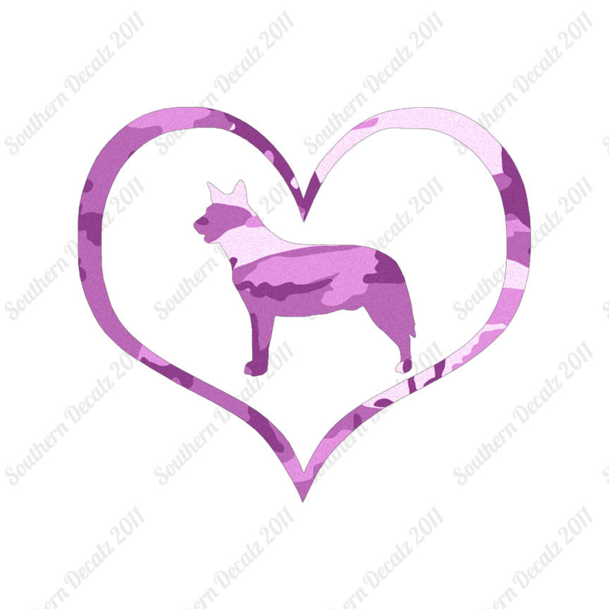 Australian Cattledog Dog Heart Love