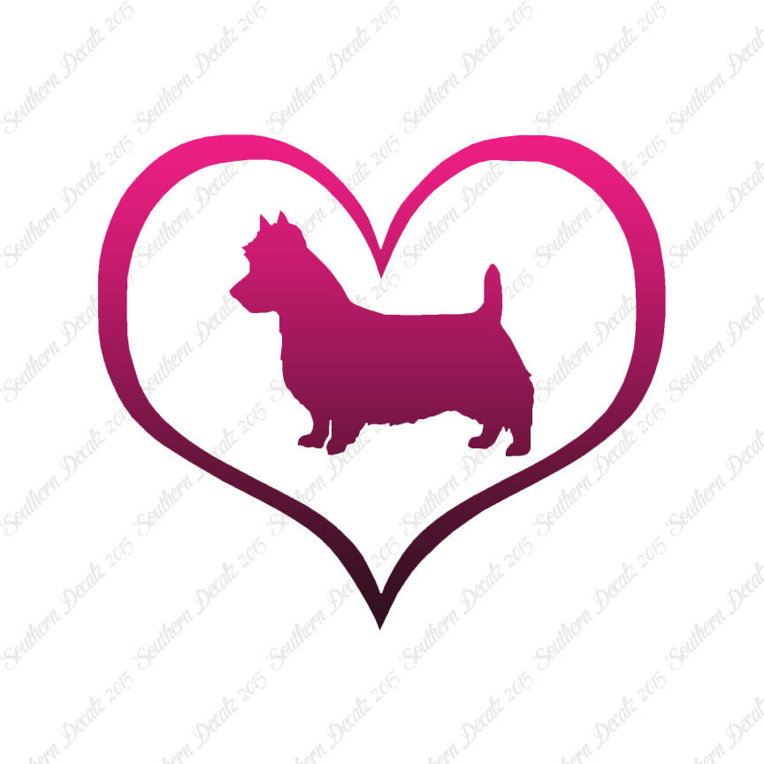 Australian Terrier Dog Heart Love