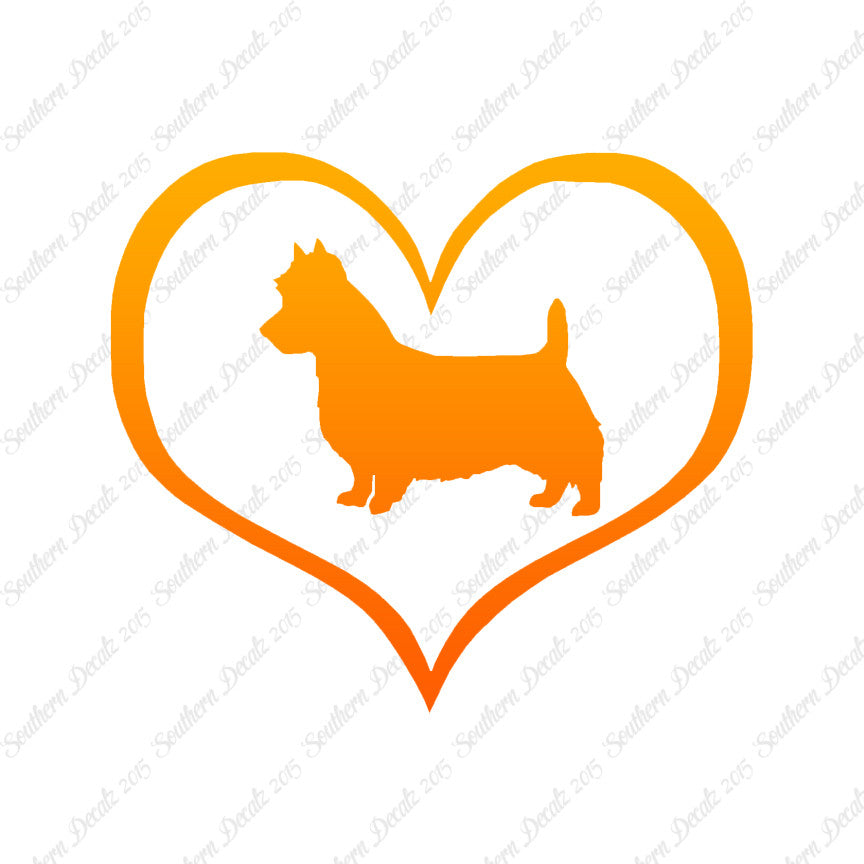 Australian Terrier Dog Heart Love