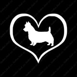 Australian Terrier Dog Heart Love