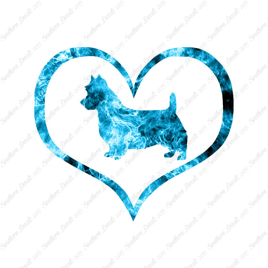 Australian Terrier Dog Heart Love