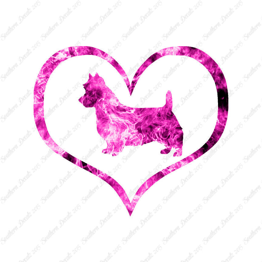 Australian Terrier Dog Heart Love