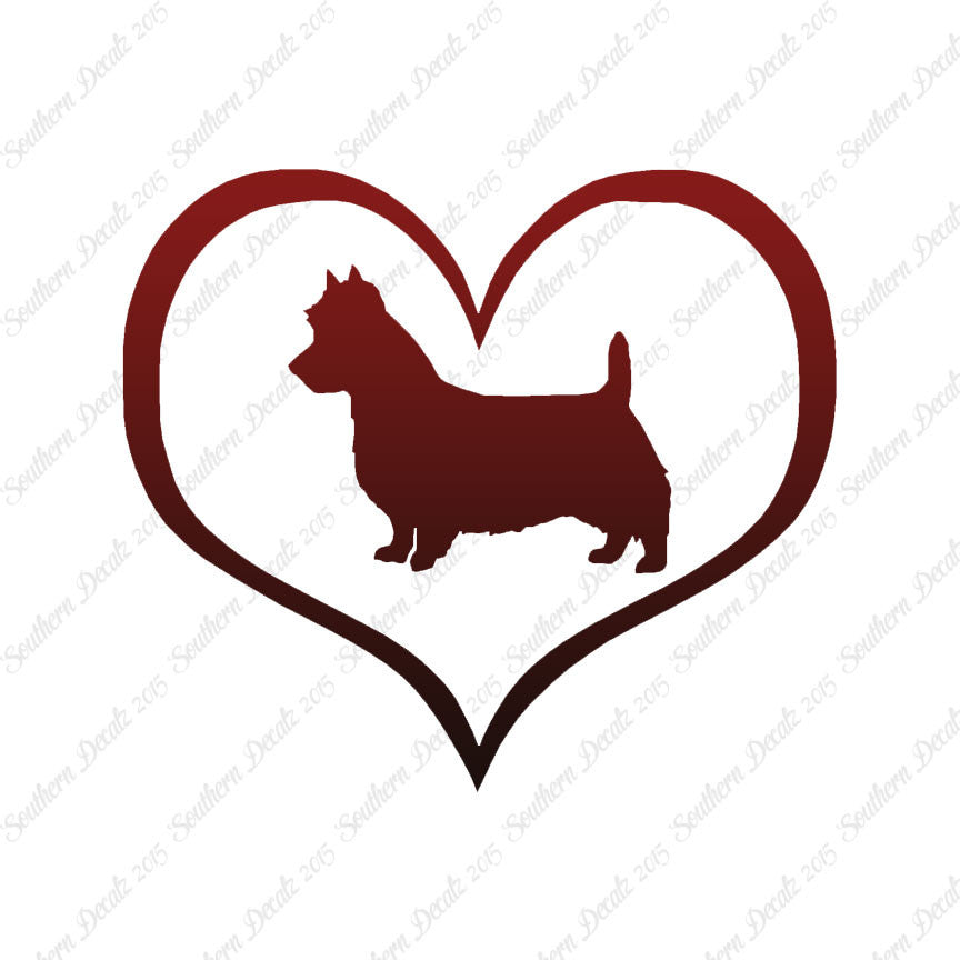 Australian Terrier Dog Heart Love