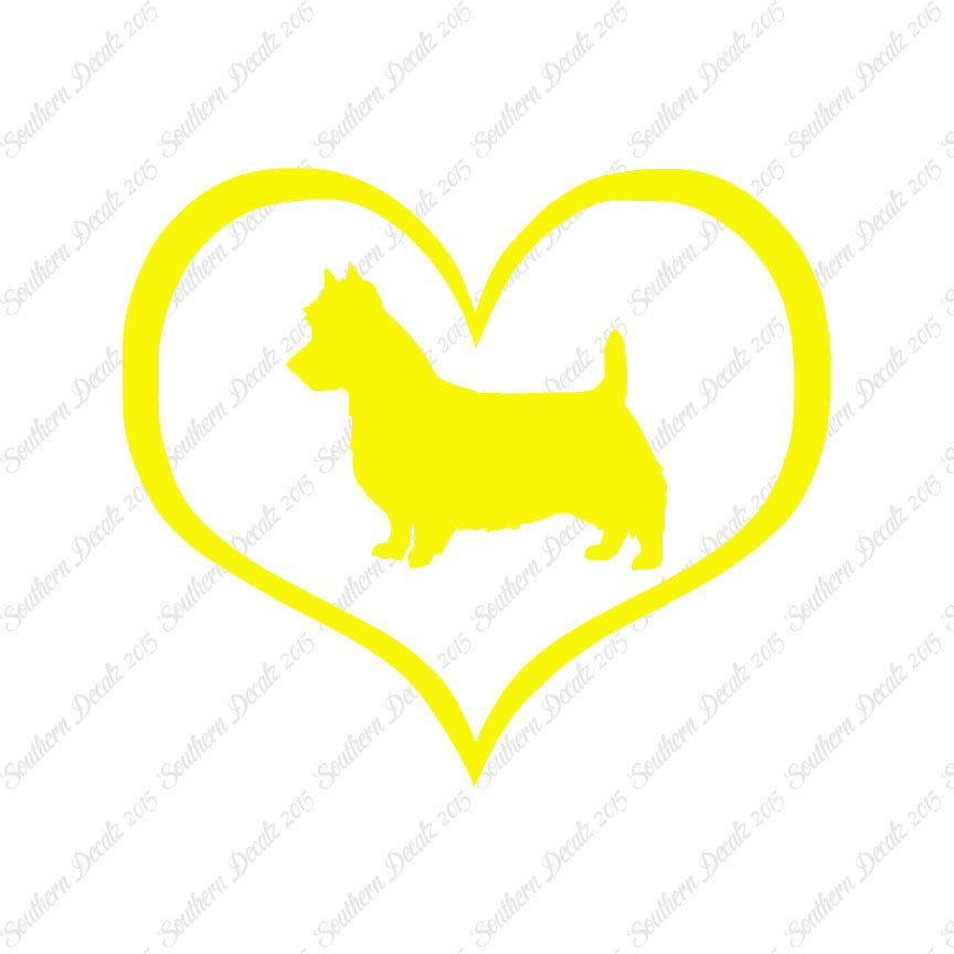 Australian Terrier Dog Heart Love