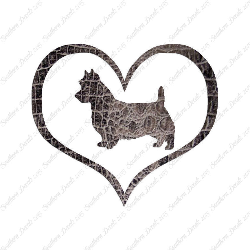 Australian Terrier Dog Heart Love