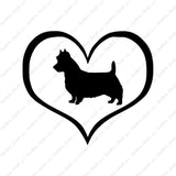 Australian Terrier Dog Heart Love