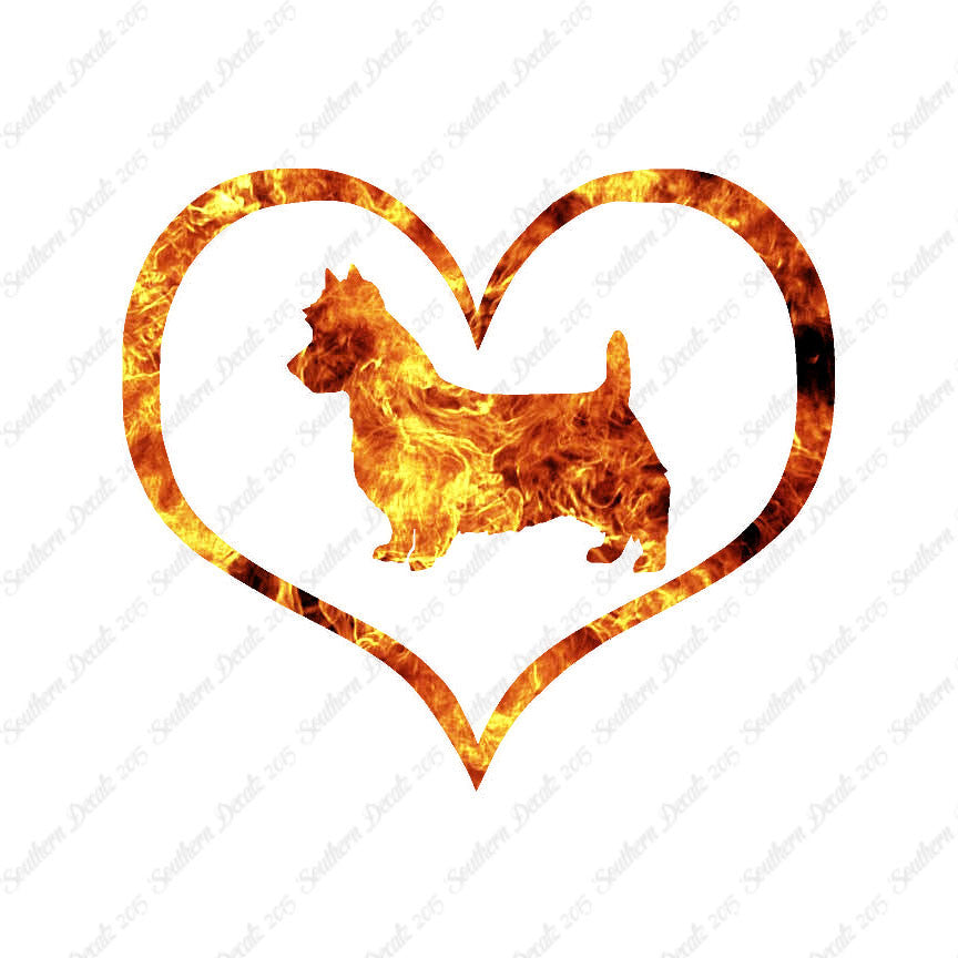 Australian Terrier Dog Heart Love