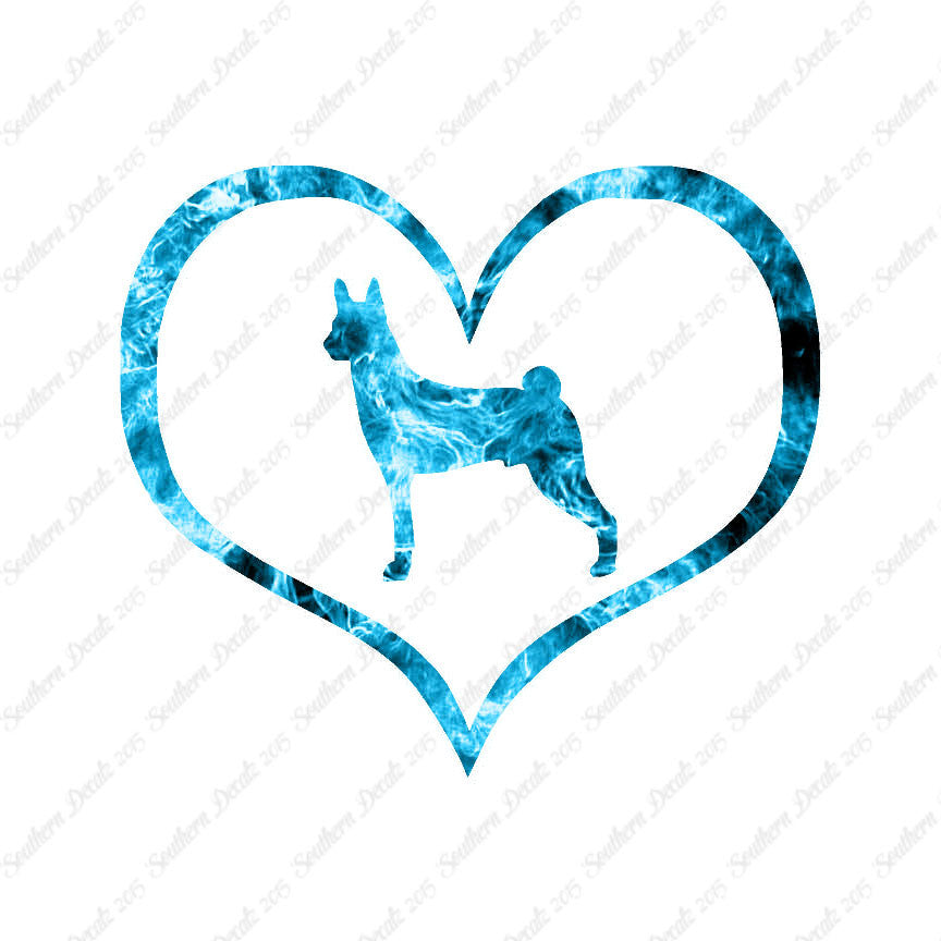 Basenji Dog Heart Love