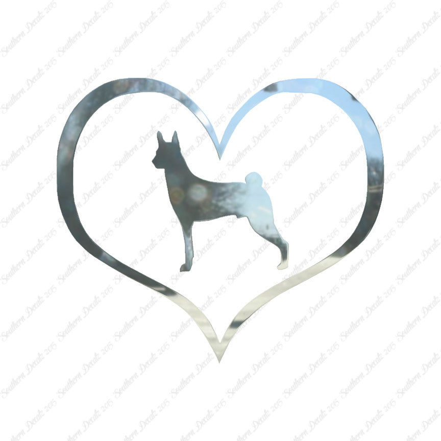 Basenji Dog Heart Love