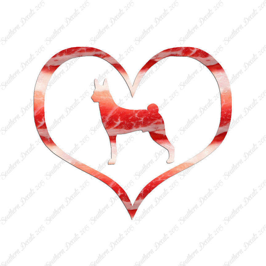 Basenji Dog Heart Love
