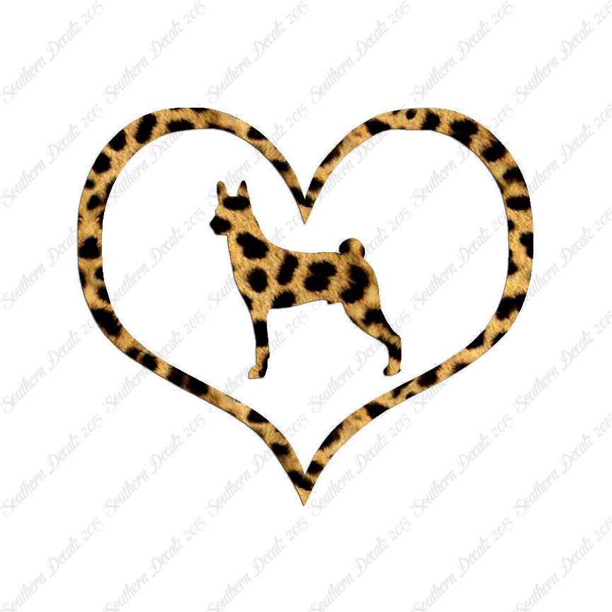 Basenji Dog Heart Love