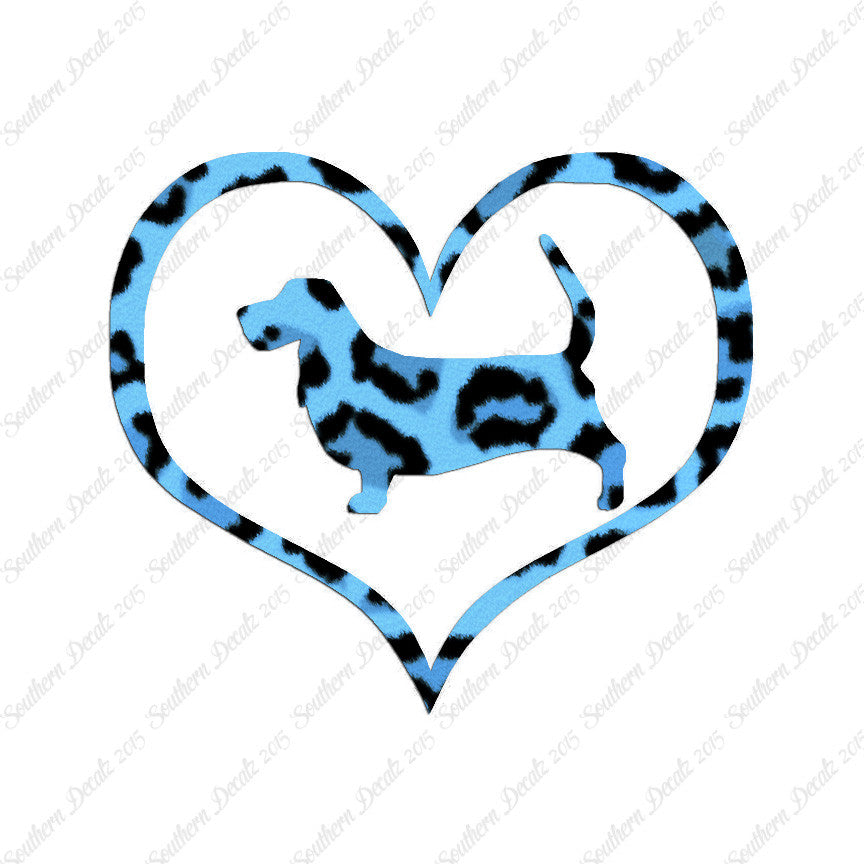 Basset Hound Dog Heart Love
