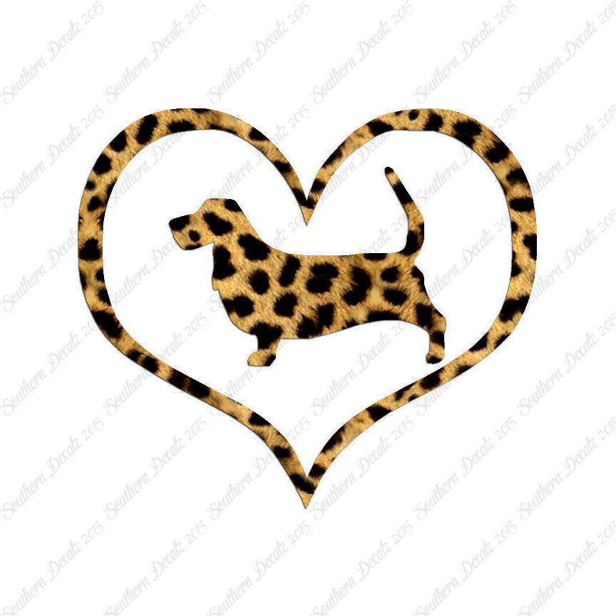 Basset Hound Dog Heart Love