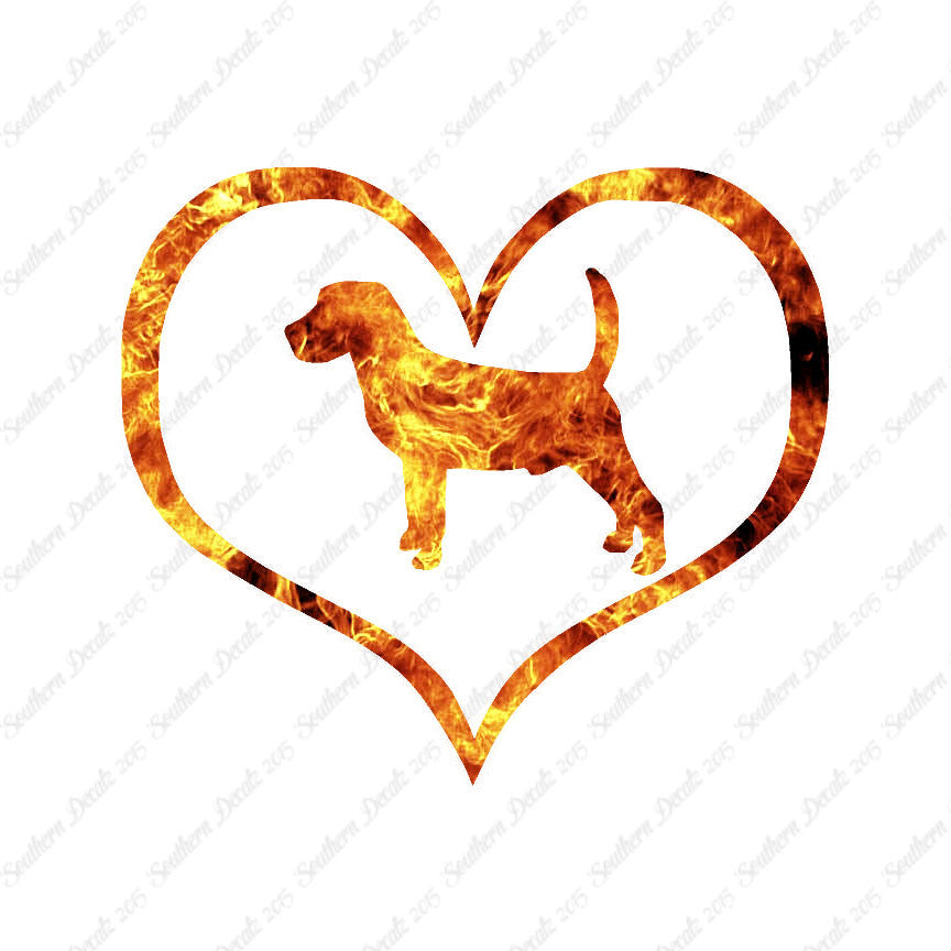 Beagle Dog Heart Love