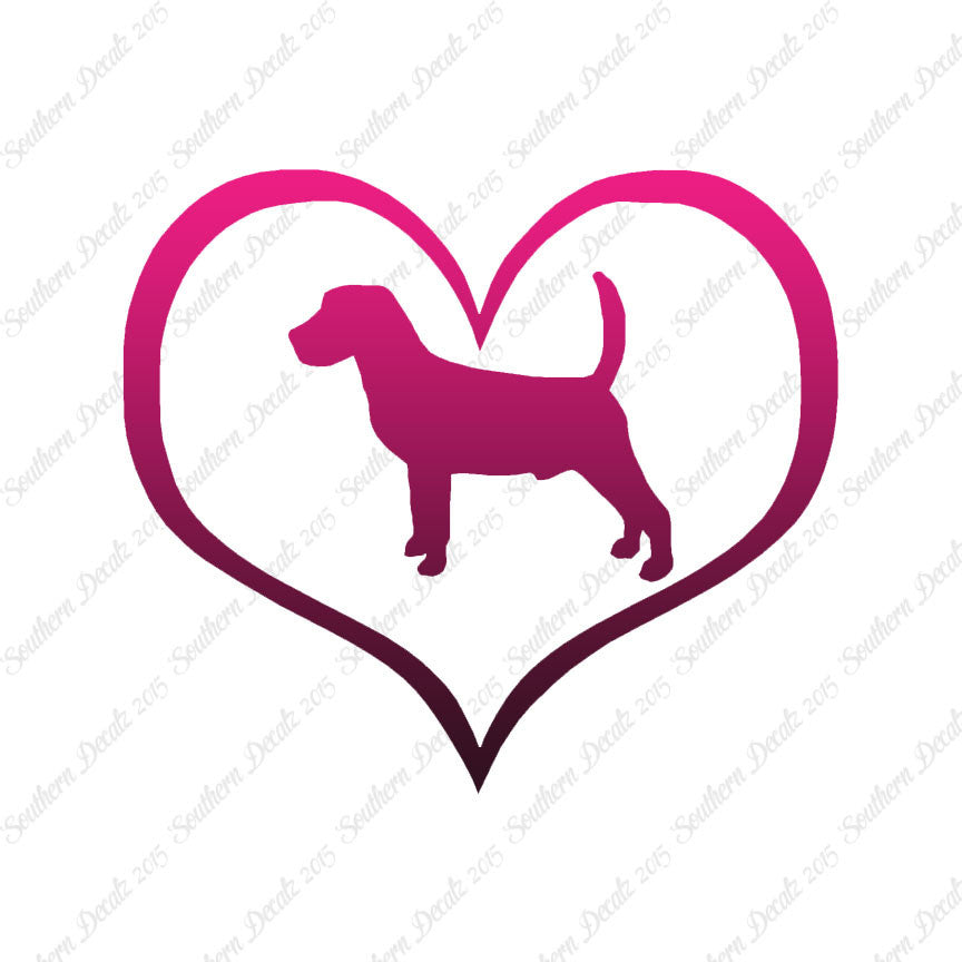 Beagle Dog Heart Love