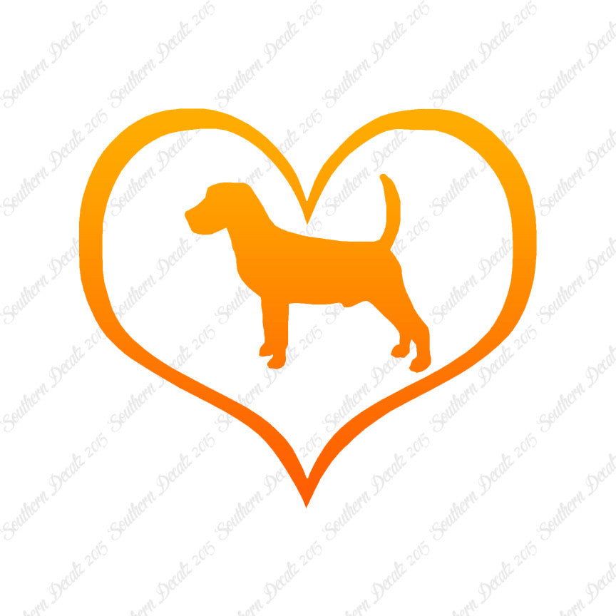 Beagle Dog Heart Love