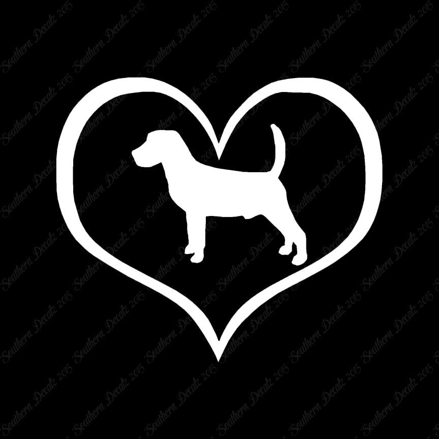 Beagle Dog Heart Love