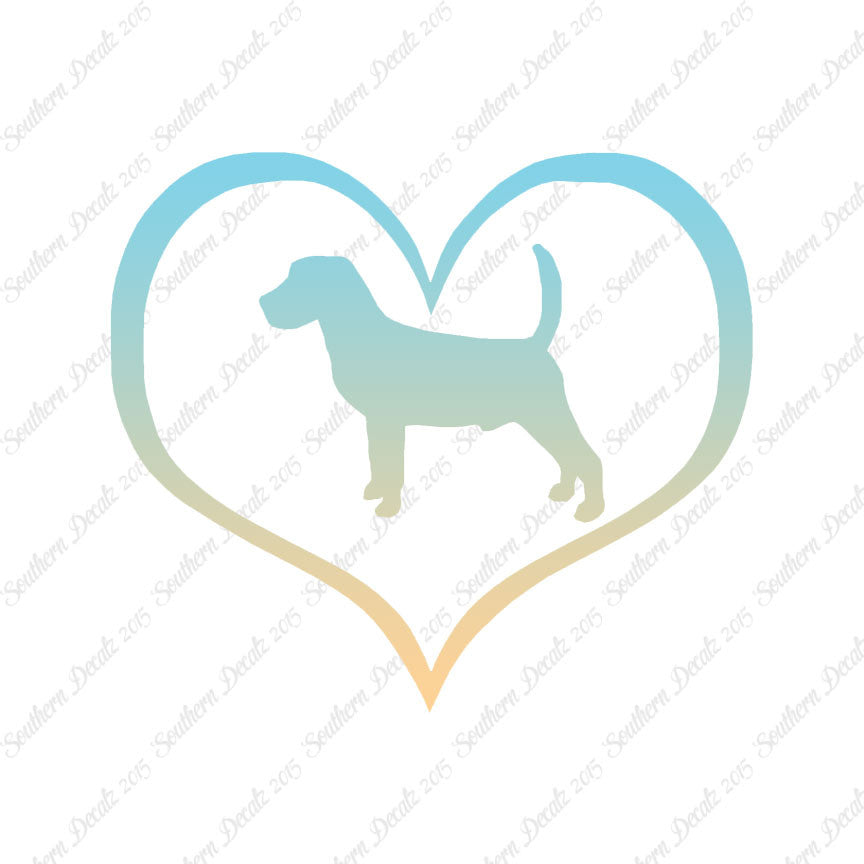 Beagle Dog Heart Love