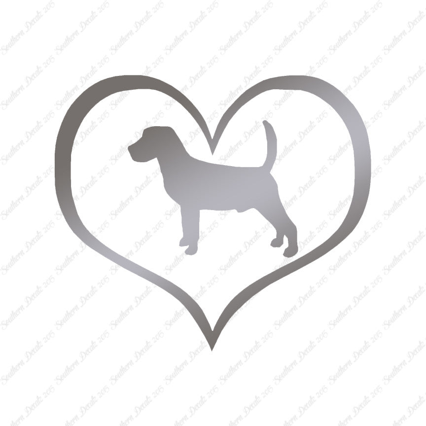 Beagle Dog Heart Love