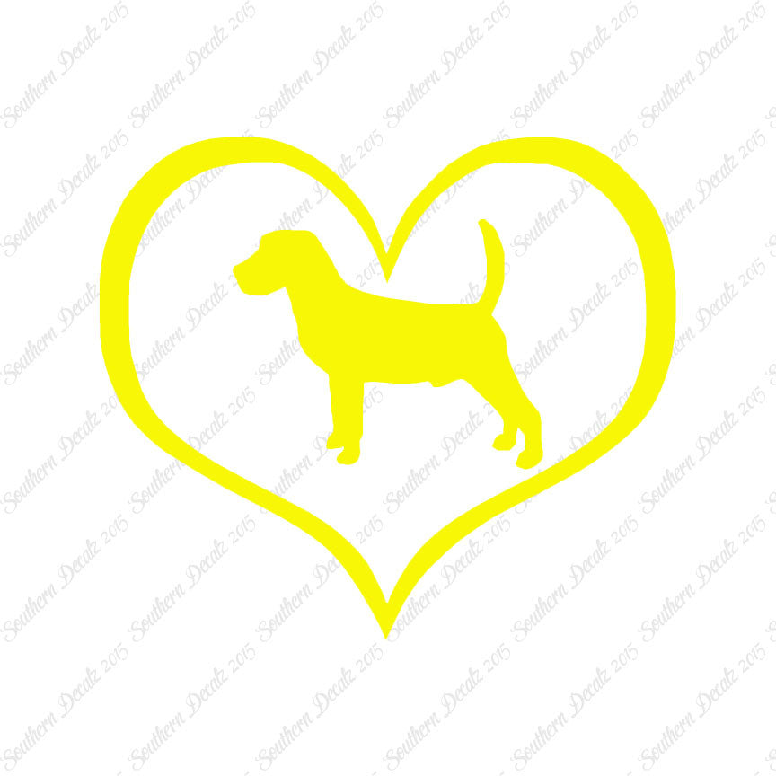 Beagle Dog Heart Love