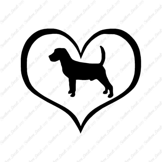 Beagle Dog Heart Love
