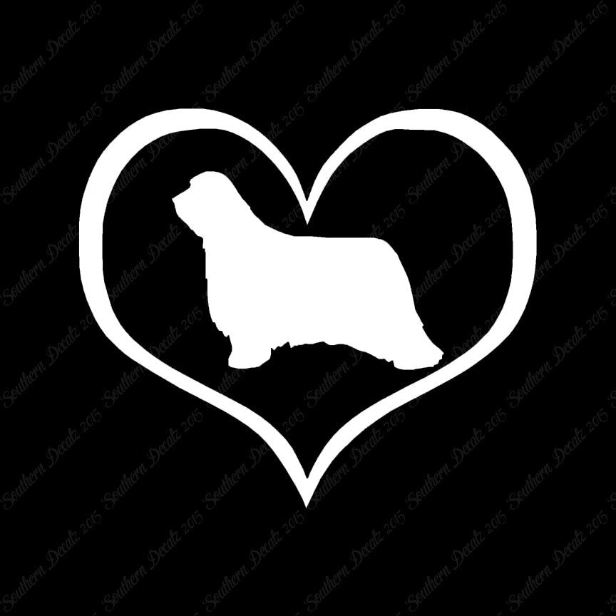 Bearded Collie Dog Heart Love