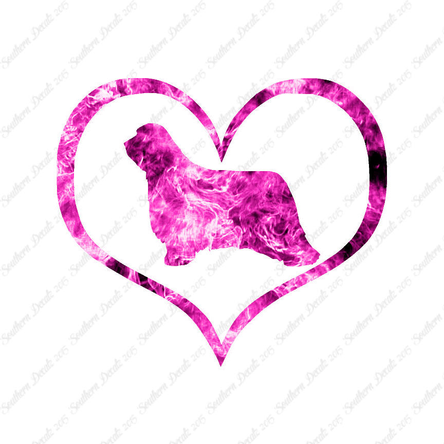 Bearded Collie Dog Heart Love