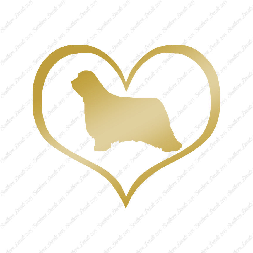 Bearded Collie Dog Heart Love