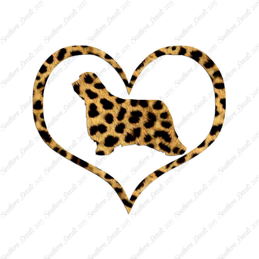 Bearded Collie Dog Heart Love