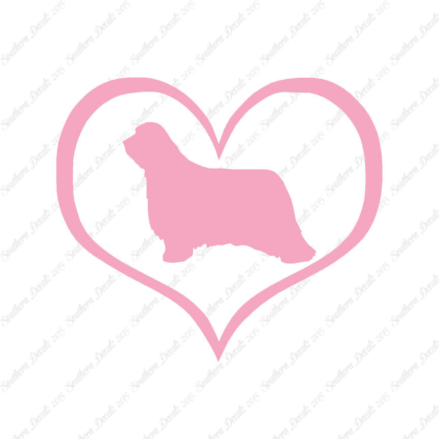 Bearded Collie Dog Heart Love