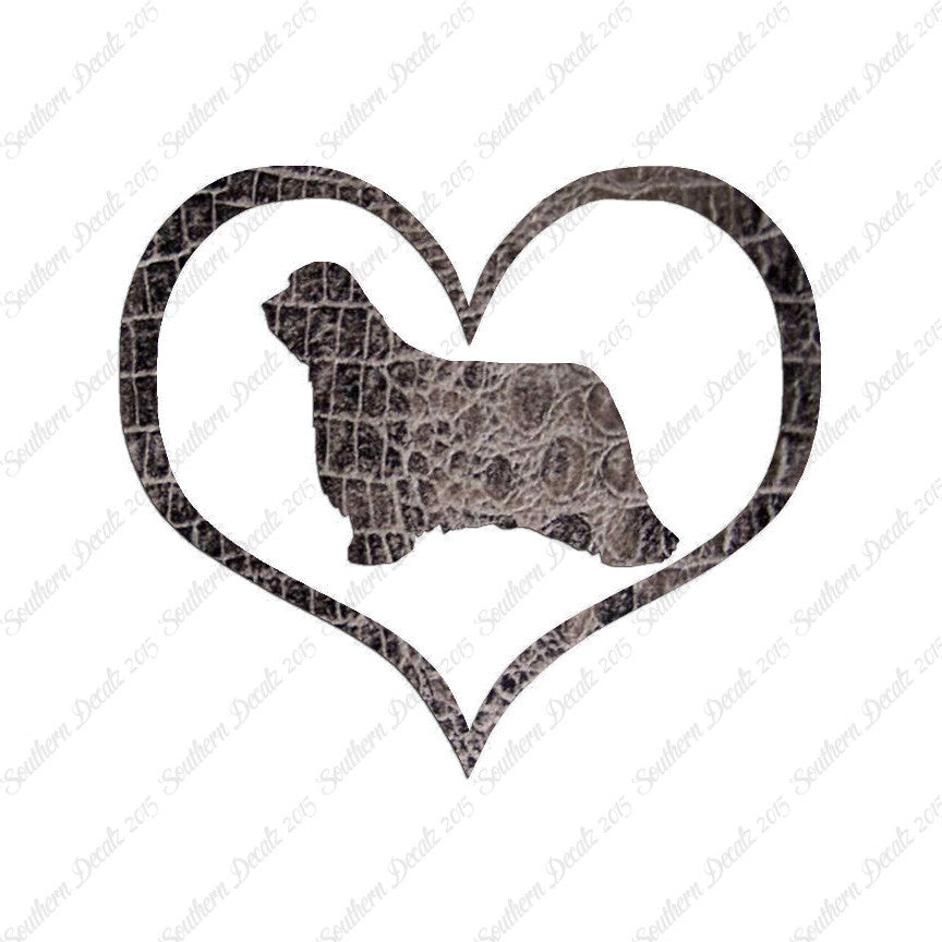 Bearded Collie Dog Heart Love