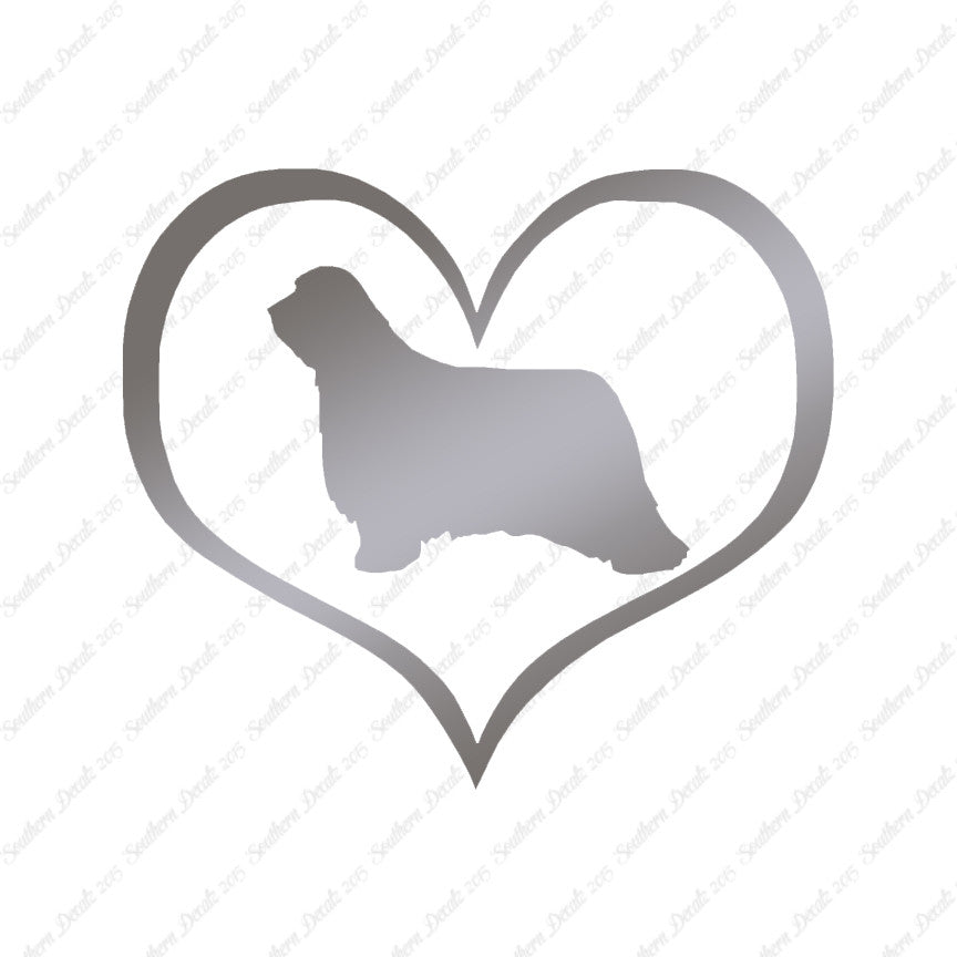 Bearded Collie Dog Heart Love