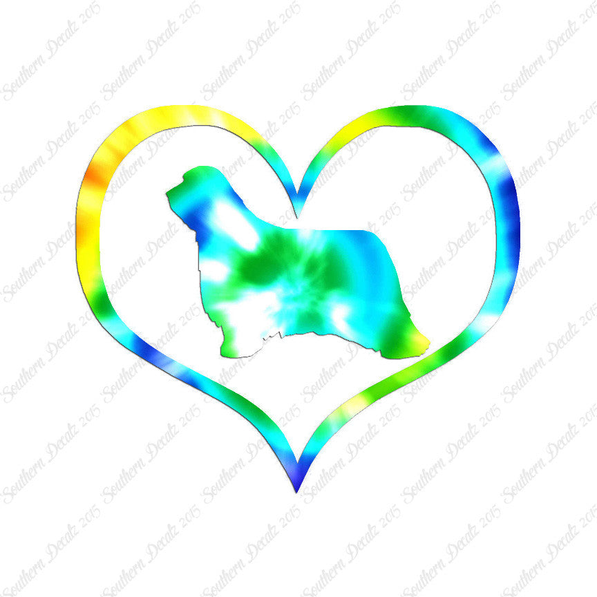 Bearded Collie Dog Heart Love