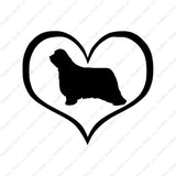 Bearded Collie Dog Heart Love