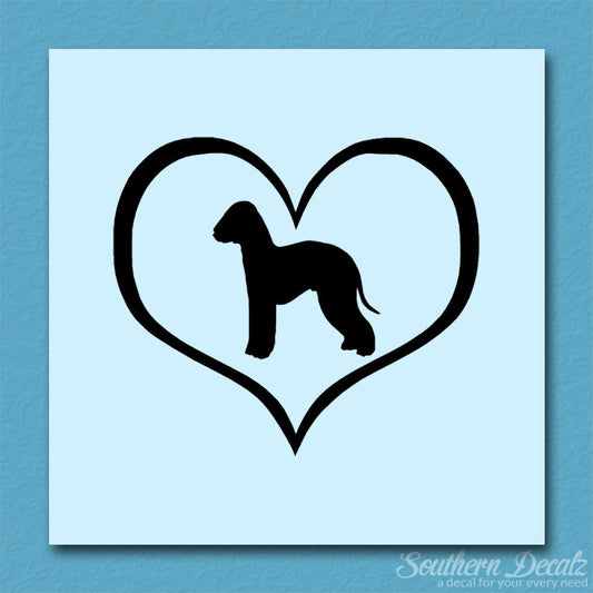 Bedlington Terrier Dog Heart Love