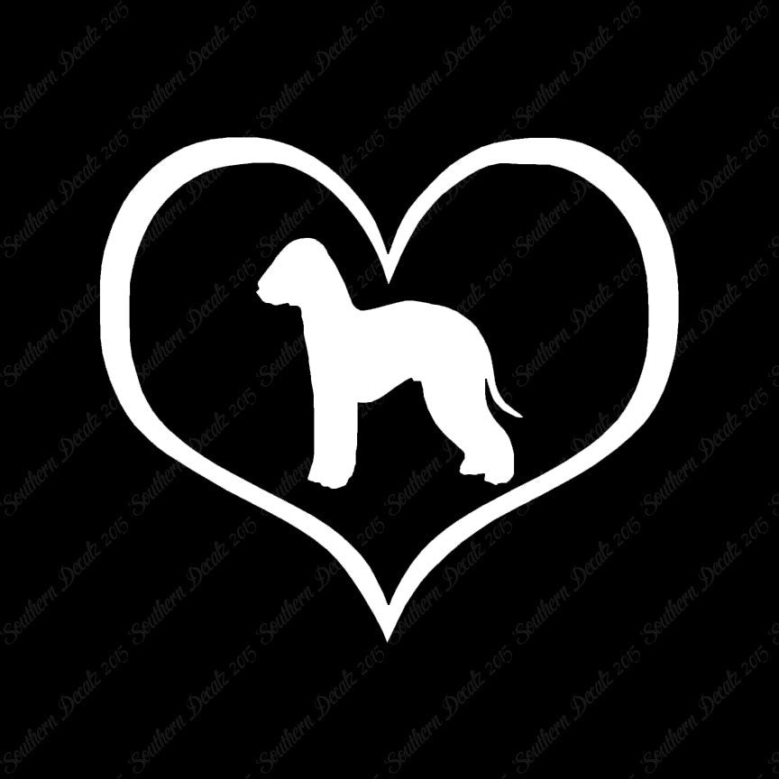 Bedlington Terrier Dog Heart Love