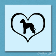 Bedlington Terrier Dog Heart Love
