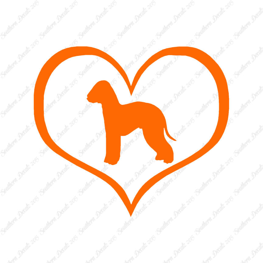 Bedlington Terrier Dog Heart Love