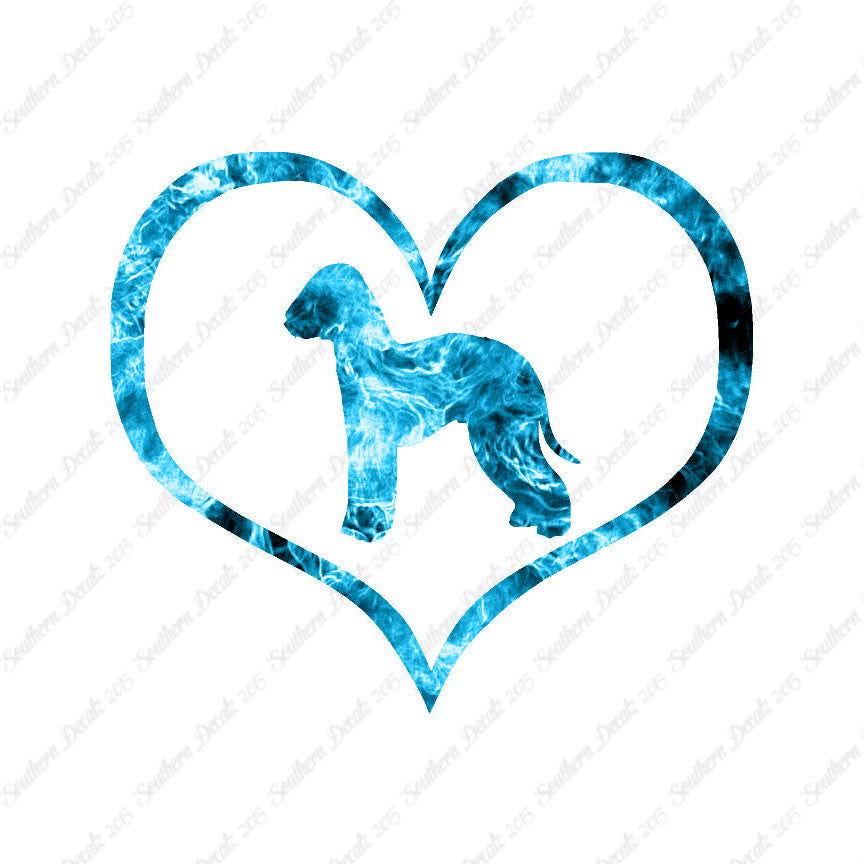 Bedlington Terrier Dog Heart Love