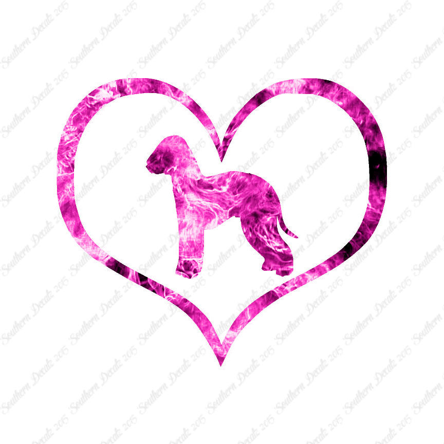 Bedlington Terrier Dog Heart Love