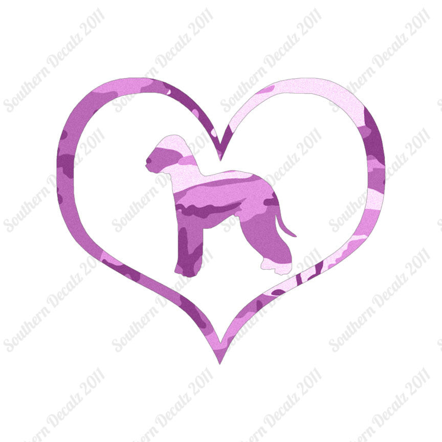 Bedlington Terrier Dog Heart Love