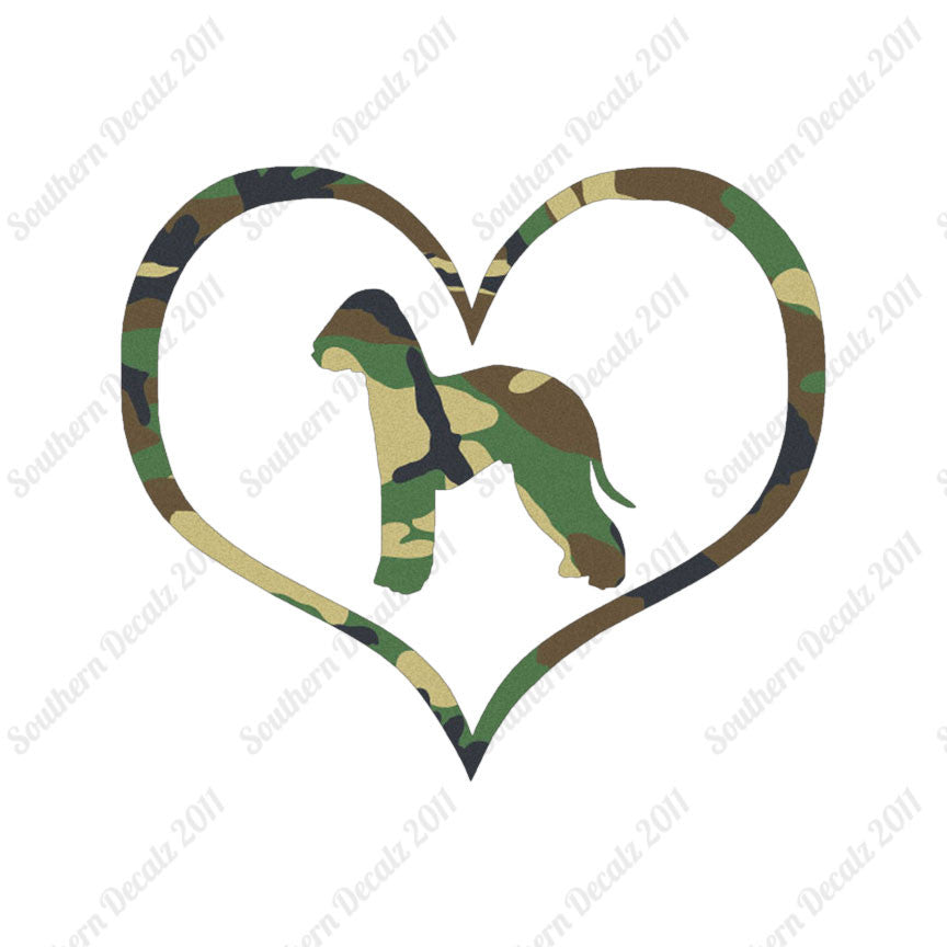 Bedlington Terrier Dog Heart Love