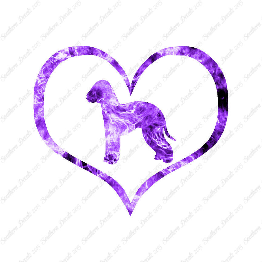 Bedlington Terrier Dog Heart Love