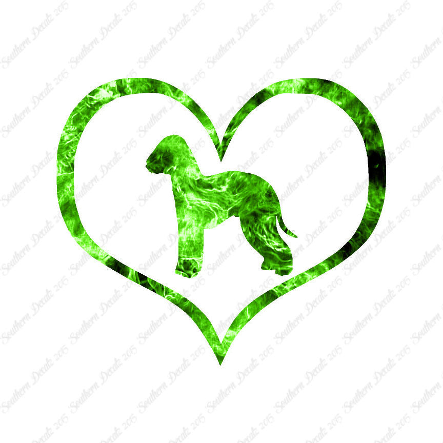 Bedlington Terrier Dog Heart Love