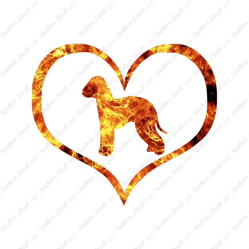 Bedlington Terrier Dog Heart Love