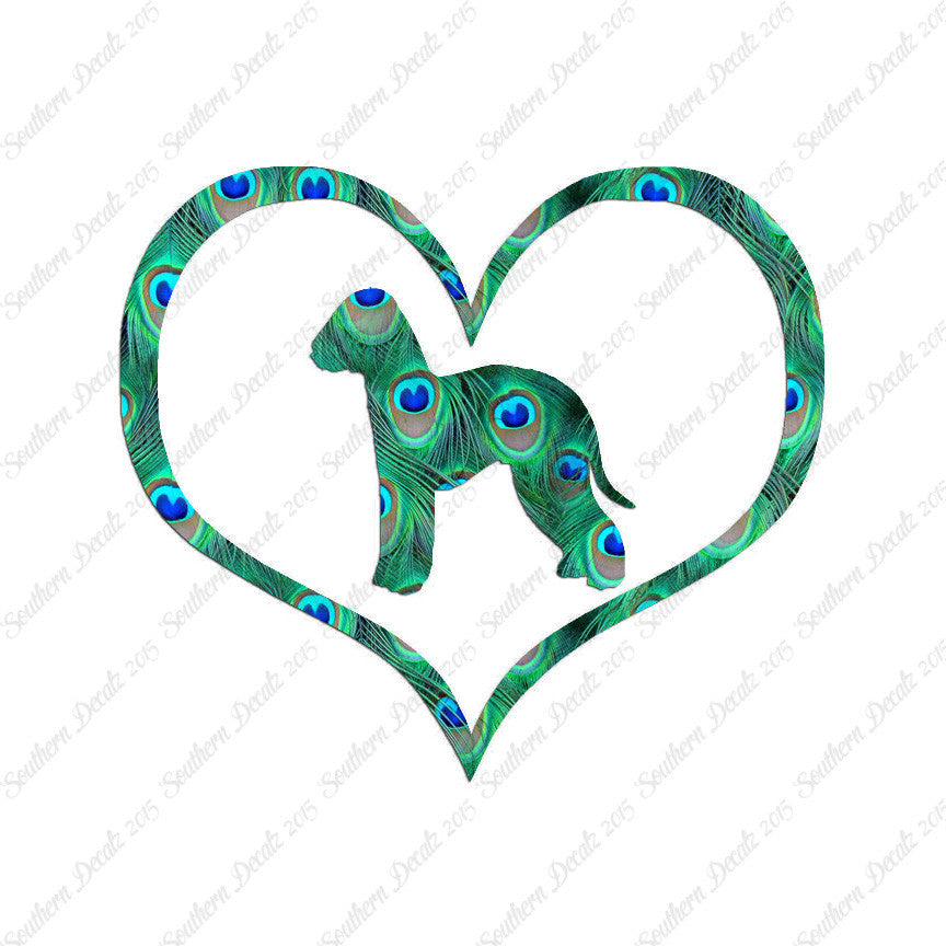 Bedlington Terrier Dog Heart Love
