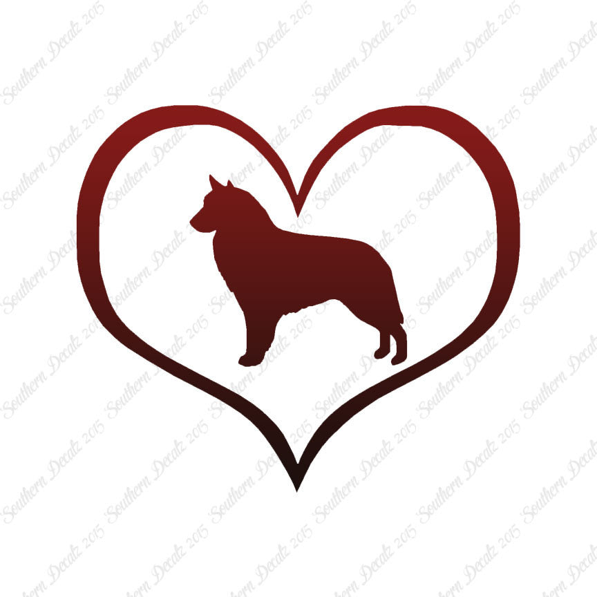 Belgian Sheepdog Dog Heart Love