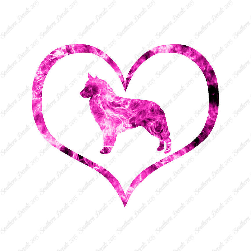 Belgian Sheepdog Dog Heart Love